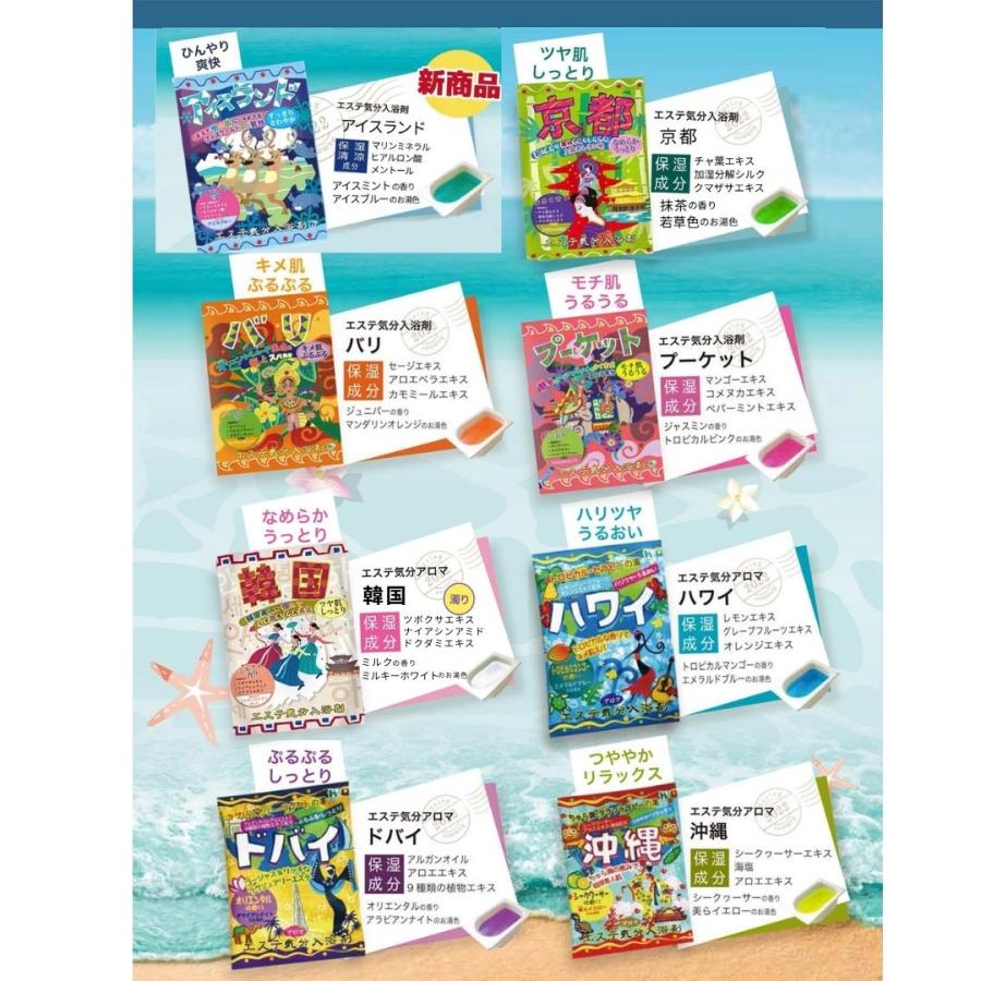 エステ気分 入浴剤 ギフト プレゼント アロマ リゾート 8種セット 女性