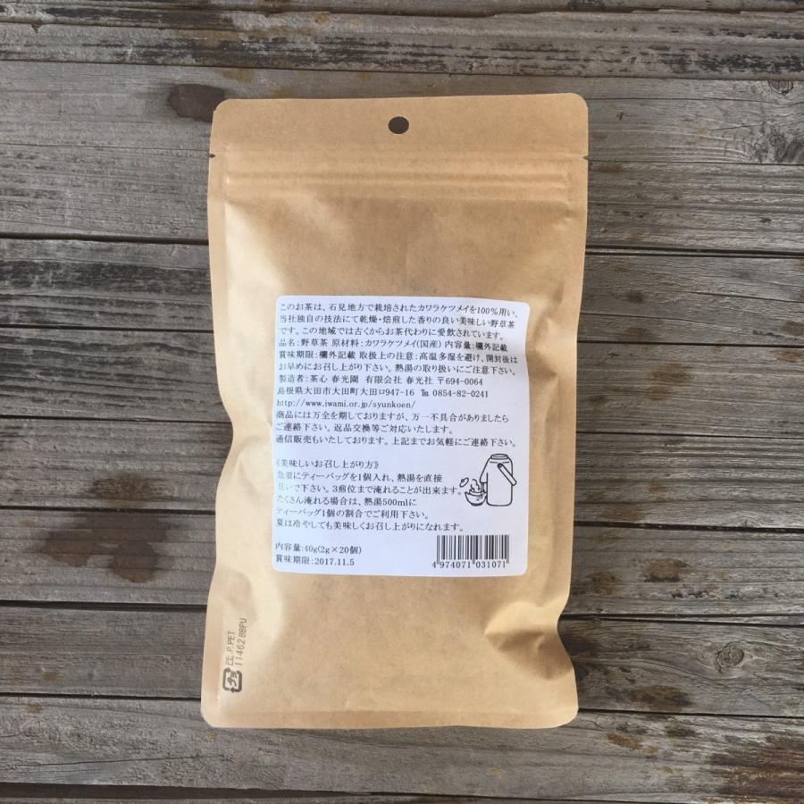 カワラケツメイの野草茶 三瓶高原茶 ティーパック入り【ポスト3