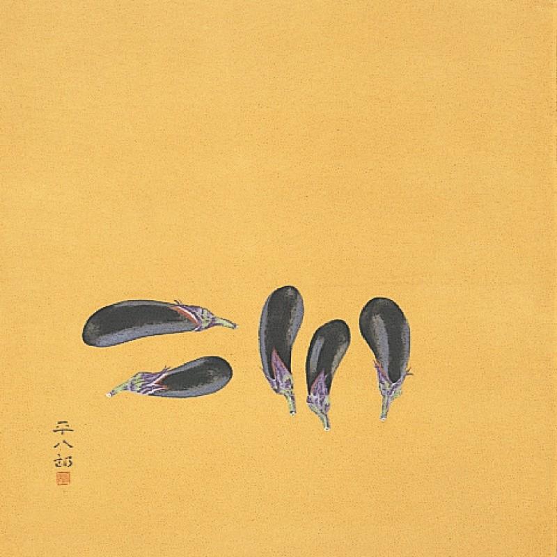 二幅(68cm幅) 日本画作家 正絹ちりめん風呂敷 【福田平八郎 二幅(68cm幅) 日本画作家 正絹ちりめん風呂敷 【福田平八郎