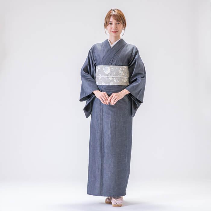 さんび】 デニムきもの 着物 単衣 仕立て上がり 日本製 : さんび さんび】 デニムきもの 着物 単衣 仕立て上がり 日本製 : さんび