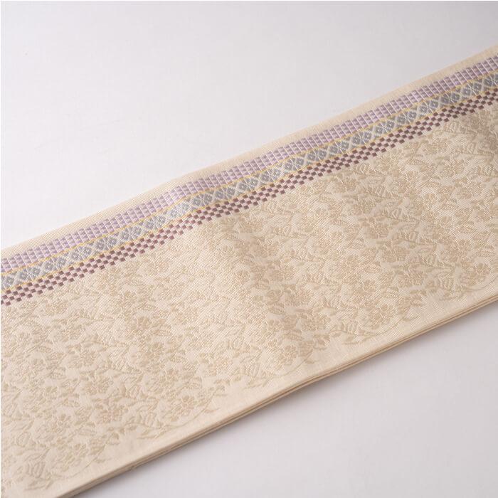 博多織 半幅帯 正絹 織り出し花唐草模様No.3-22 楽天市場