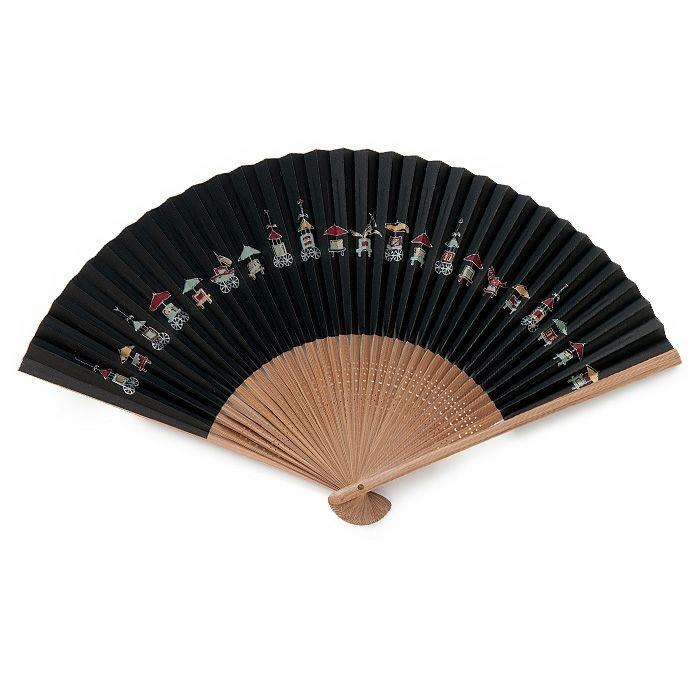 祇園祭 山鉾 紙扇子 黒 ぎおん祭り 山鉾巡行 長刀鉾 お土産 浴衣 ギフト 日本製 京都 さんび Sensu Hk Bk さんび堂 通販 Yahoo ショッピング