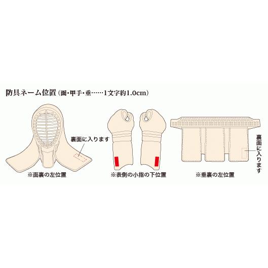 剣道防具セット 日武 龍閃柔〜YAWARA〜 50本型樹脂胴付【刺繍