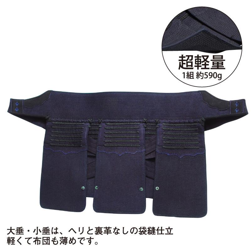 剣道防具セット 日武 龍閃試合用セット 黒樹脂胴付【刺繍ネーム