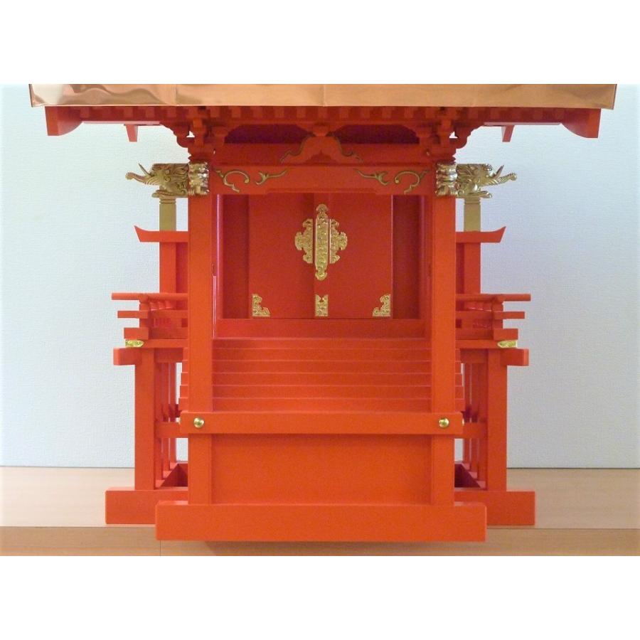 外宮 稲荷宮 朱塗 流れ屋根 束立(つかだて)12 外祭宮 神棚 お社 外宮 稲荷宮 朱塗 流れ屋根 束立(つかだて)12 外祭宮 神棚 お社