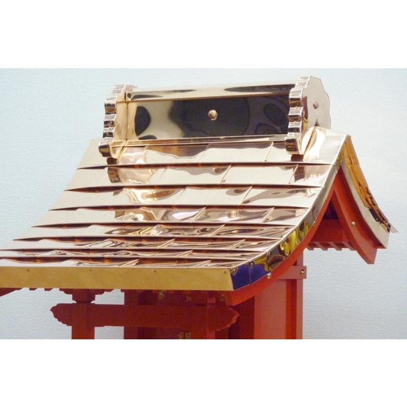 外宮 稲荷宮 朱塗 祠宮(ほこら宮)8.0 外祭宮 神棚 お社 神具 向拝宮