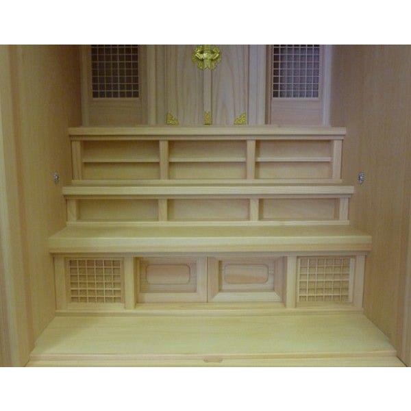 神徒壇 祖霊舎 桧製 国産 45号 台付祖霊舎 台付神徒壇 御霊舎 神棚 神
