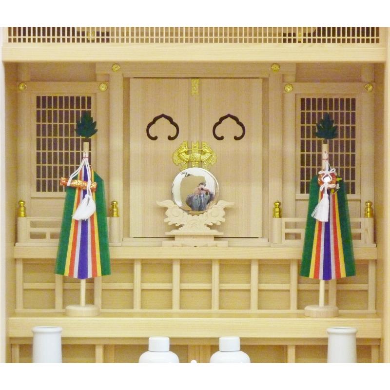 神徒壇 祖霊舎 桧製 国産 30号 神具一式付き 上置祖霊舎 上置神徒壇 御霊舎 神棚 神具 祭壇宮 おみたま 神道仏壇 : 三佛堂櫻井商店 ...