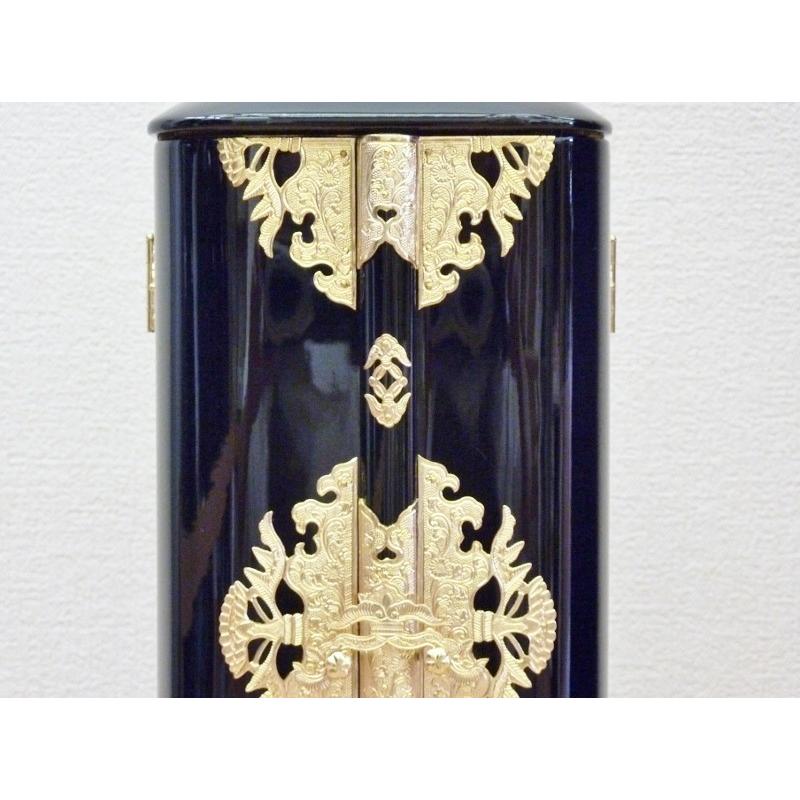 丸厨子　20　(高さ69cm)　　お厨子　厨子型仏壇　小型仏壇　漆塗厨子　木製金箔押し国産品_1