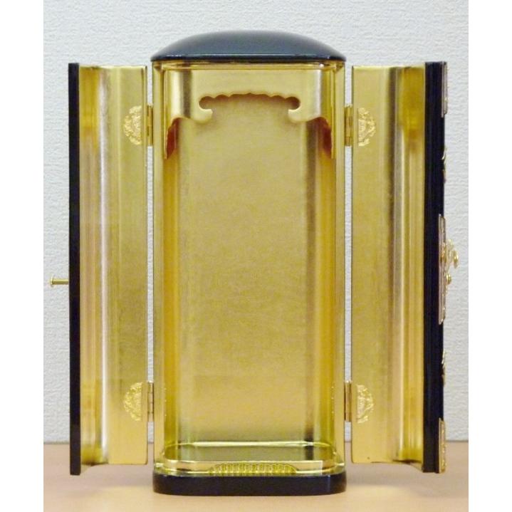 丸厨子　20　(高さ69cm)　　お厨子　厨子型仏壇　小型仏壇　漆塗厨子　木製金箔押し国産品_2