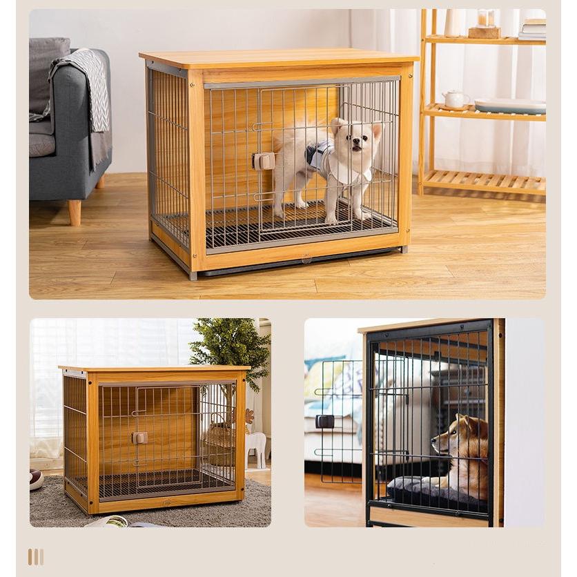 犬ケージ 期間限定ペットケージ 木製 ウッディサークル ナチュラル