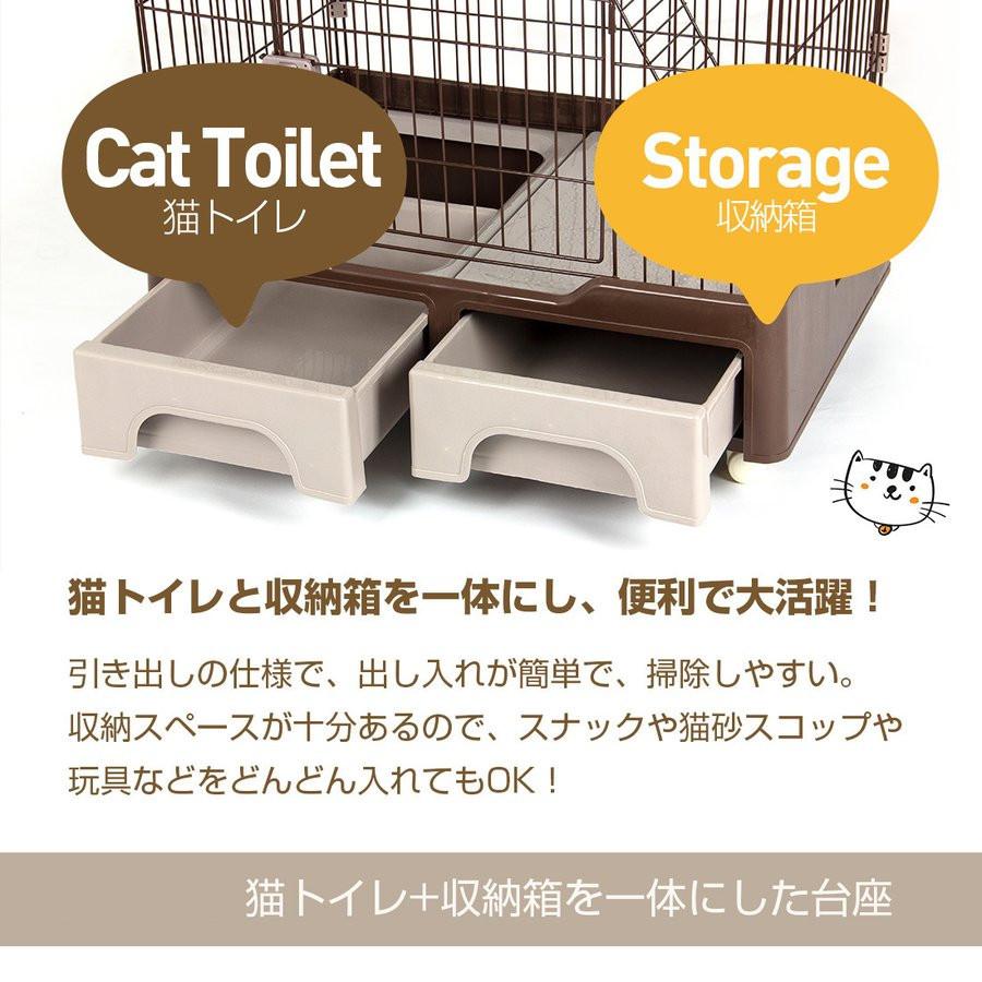 猫 2段 ケージ にゃん箱1号　スタジアム 猫 2段 ケージ にゃん箱1号 スタジアム C10020-2猫ケージ 2段