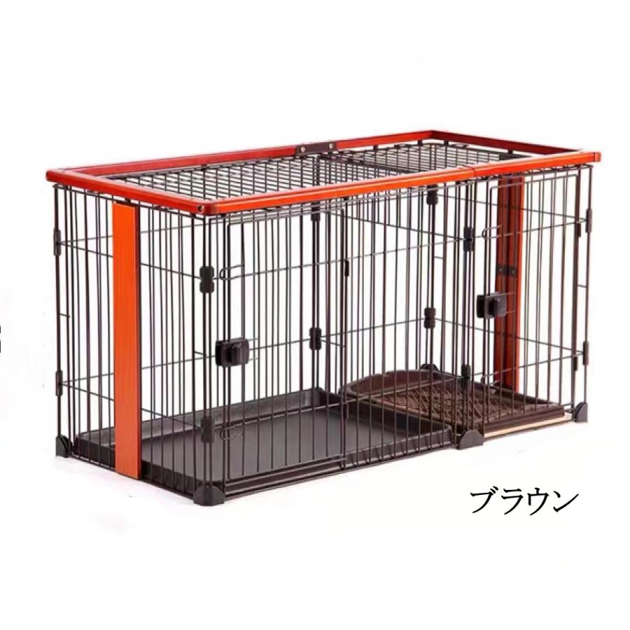 犬　トイレ仕切り付き　ケージ ペティオ サークル ケージ 小屋 犬用 トイレのしつけが出来る ドッグ