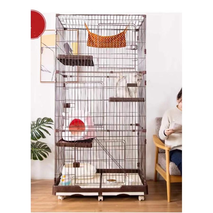 C10080-3Sトイレ付き ケージ 2段 ゲージ 猫ケージ キャット