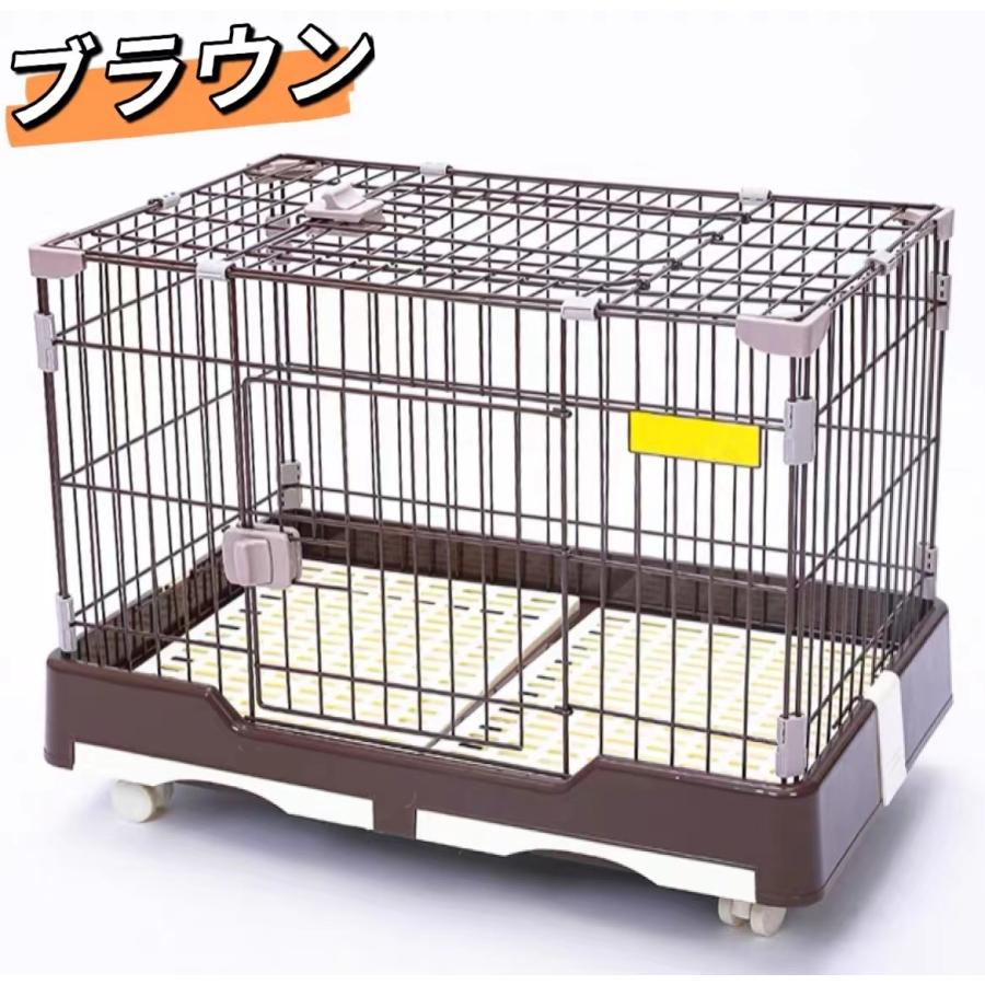 犬用品 PETS・I♡PETSケージSサイズ ・両開き扉・トレー引き出し型