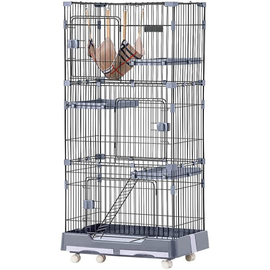 C10080-2S猫 ケージ 3段 ゲージ おしゃれ キャットケージ 三段 楽天市場】C10080-2S猫 ケージ 3段 ゲージ おしゃれ キャット