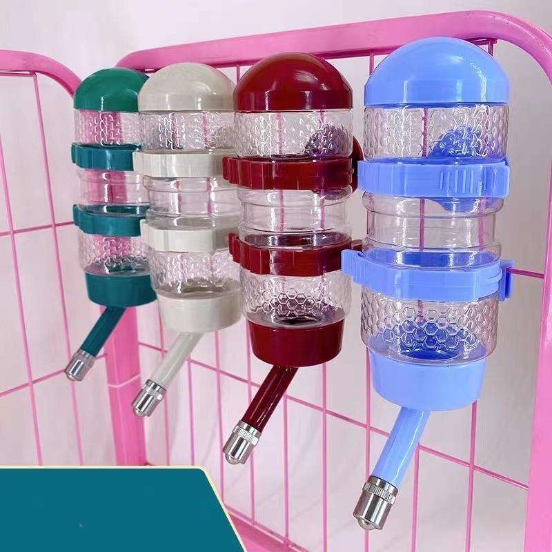 SH ペット用 水飲み 給水器 自動 ボトル 500ml全3色 高さ調整機能 分解