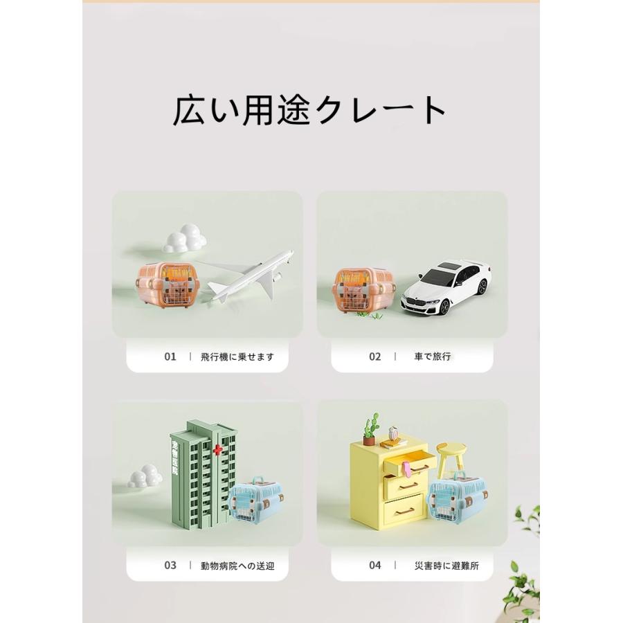 キャリーケース お出かけ 旅行 通院 クレート 飛行機 猫犬 ハード