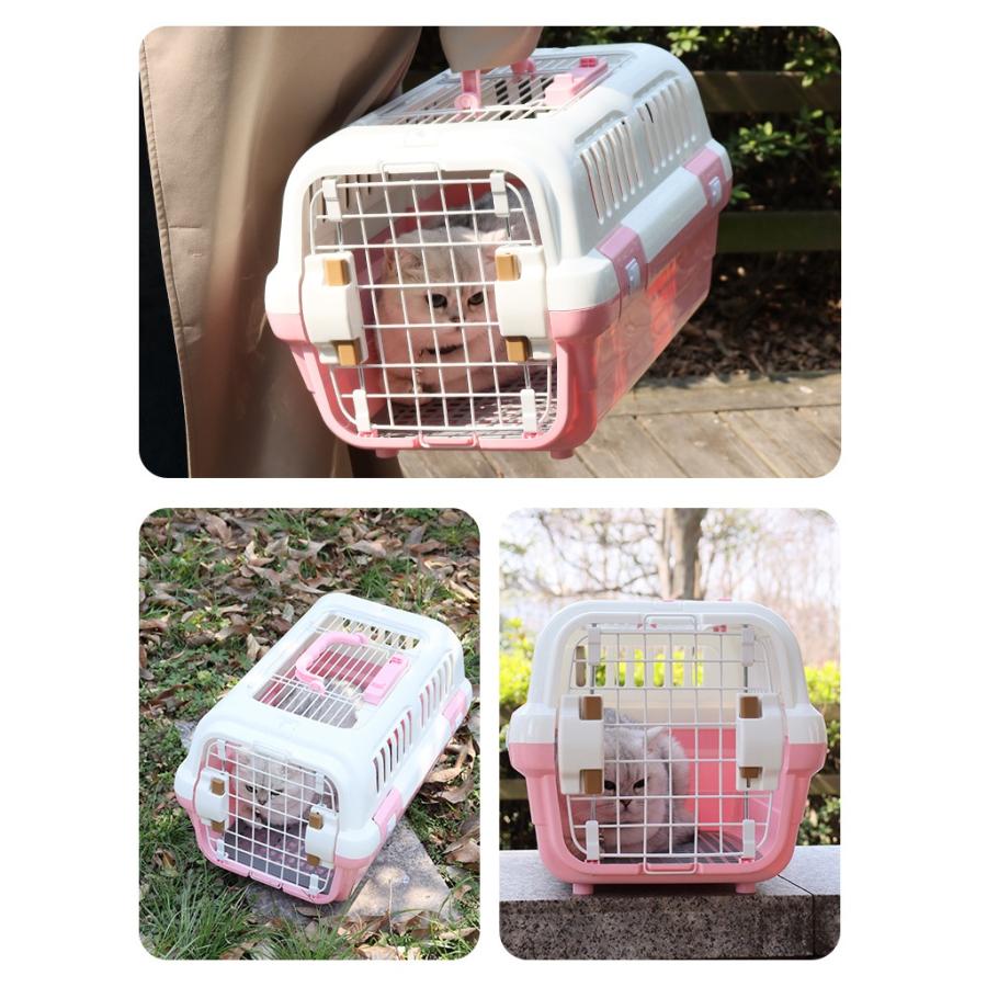 飛行機　犬 キャリーケース ペット エアトラベルキャリー ペット用ケージ 猫犬旅行 ハードキャリペットキャリーケース お出かけ 通院 クレート