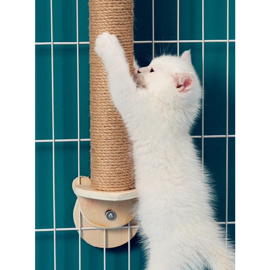 簡単 縦型 人気 ネコ キャットポール送料無料猫 爪とぎ ケージ取り付け