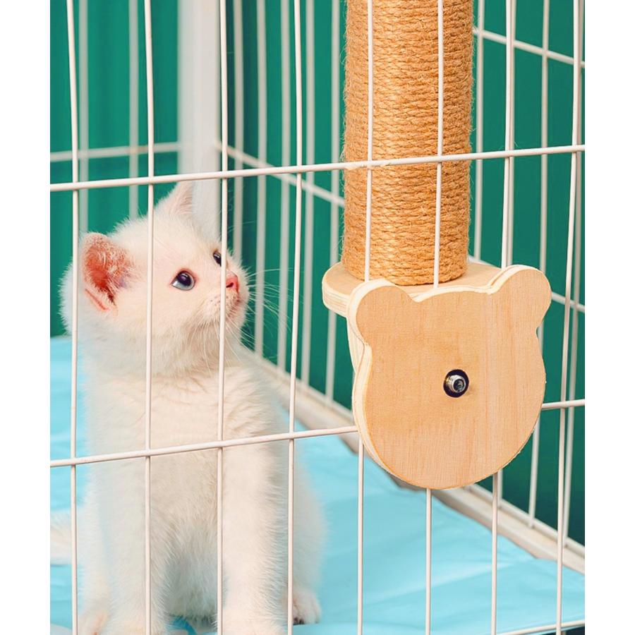 簡単 縦型 人気 ネコ キャットポール送料無料猫 爪とぎ ケージ取り付け