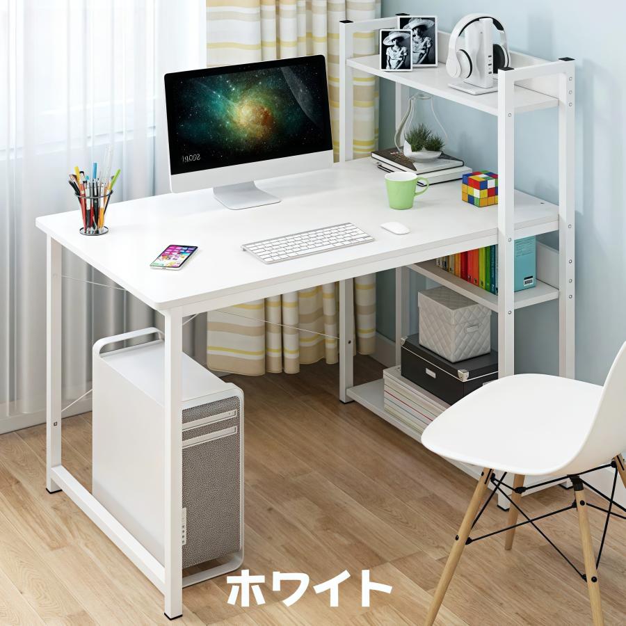 パソコンデスク ラック PCデスク オフィス テレワークデスク 左右設置