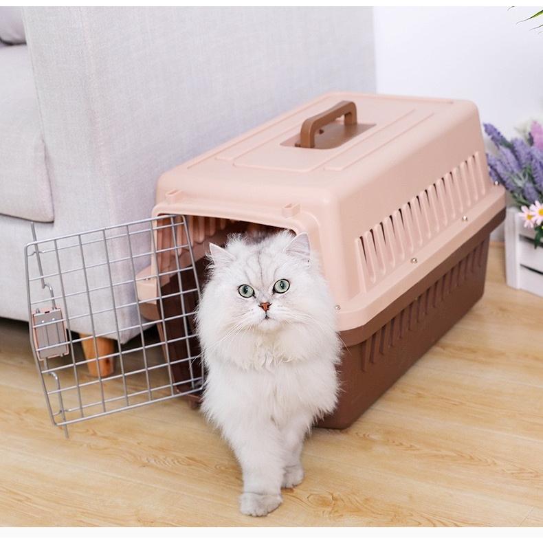 猫犬　ケージ クレート　ペットパレス BB55 移住　お出かけ 輸送 HKX01-L 66*45*46cm 12kg ペット猫犬スーツケース 航空輸送