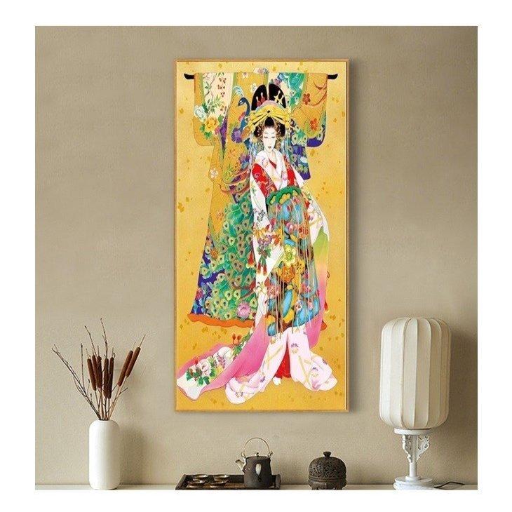 刺繍 キット クロスステッチキット 舞妓 和風 図案 図案印刷 おしゃれ 簡単 壁アート 壁装飾 部屋飾り 飾り Cxy52 Ss Cxy52 Ss Happydays 通販 Yahoo ショッピング