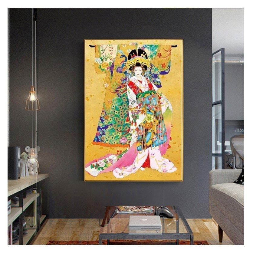 刺繍 キット クロスステッチキット 舞妓 和風 図案 図案印刷 おしゃれ 簡単 壁アート 壁装飾 部屋飾り 飾り Cxy52 Ss Cxy52 Ss Happydays 通販 Yahoo ショッピング