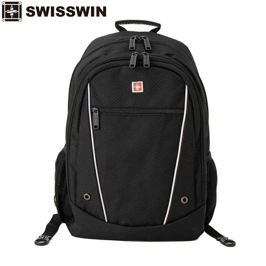 リュック メンズ シンプル 黒 通勤 通学 軽量 レディース 男子 女子 中学 高校 旅行 ノートpc 出張 ビジネスリュック リュックサック バッグ Swisswin Sw9105 魅了