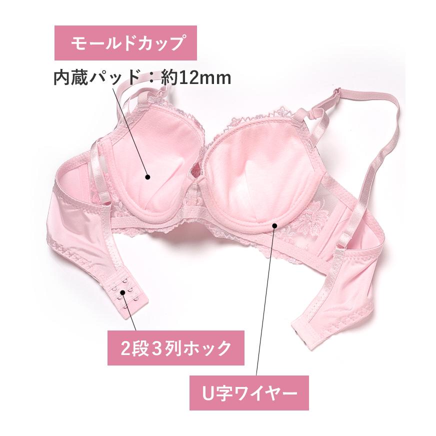 三恵（SANKEI） 下着女性 上下セット ブラジャー ショーツセット ブラ