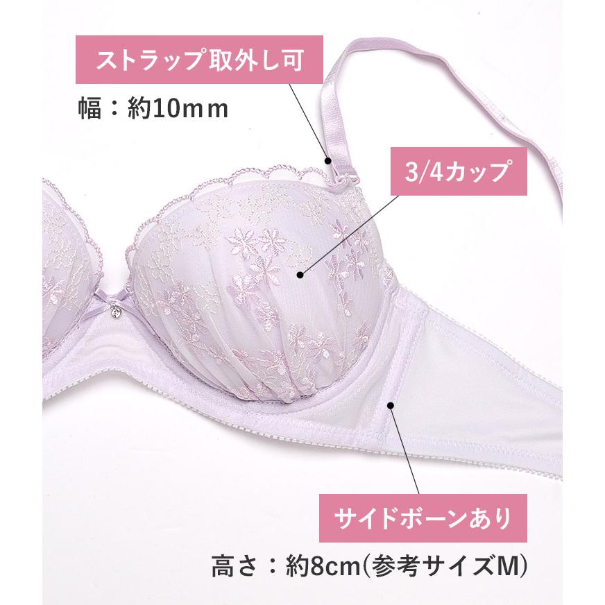 三恵（SANKEI） 下着女性 上下セット ブラジャー ショーツセット ブラ