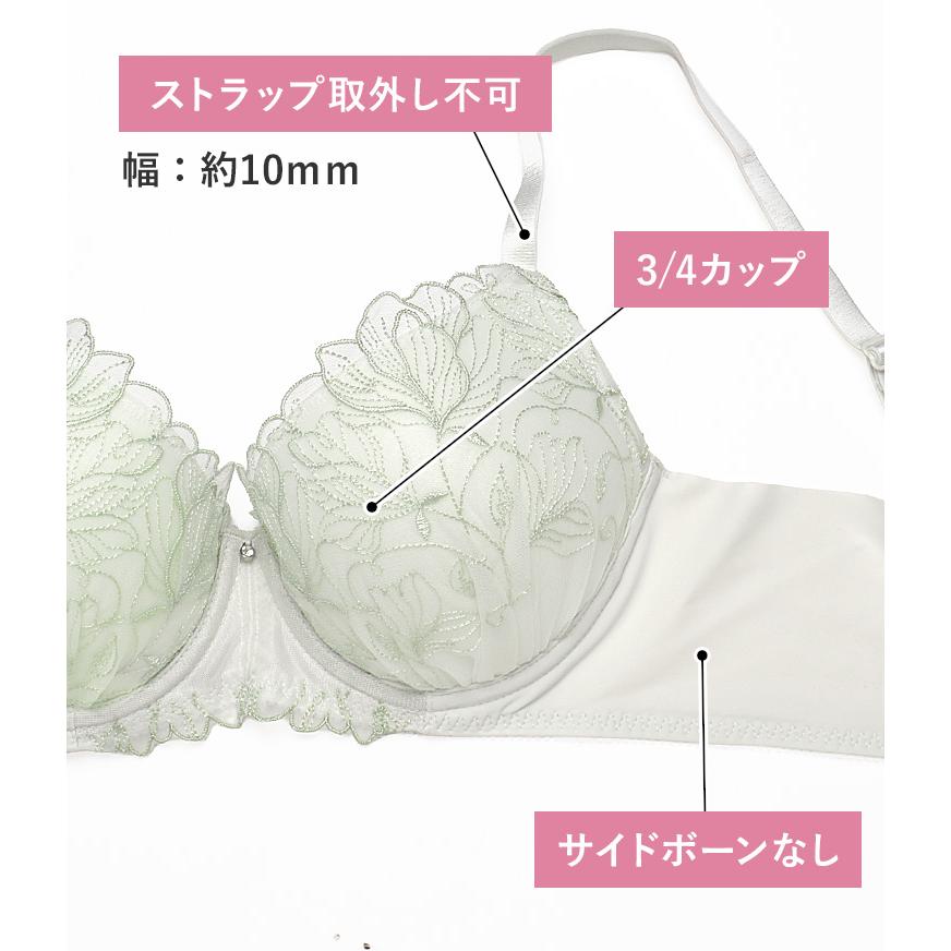 三恵（SANKEI） 下着女性 上下セット ブラジャー ショーツセット ブラ