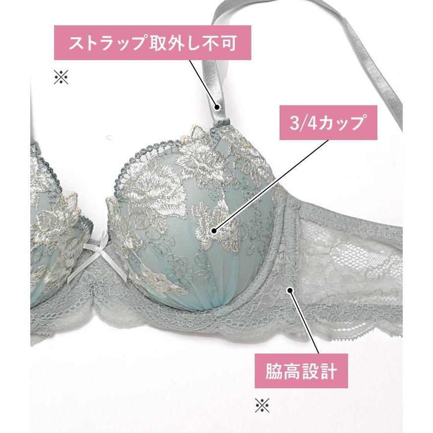 三恵（SANKEI） 下着女性 上下セット ブラジャー ショーツセット ブラ