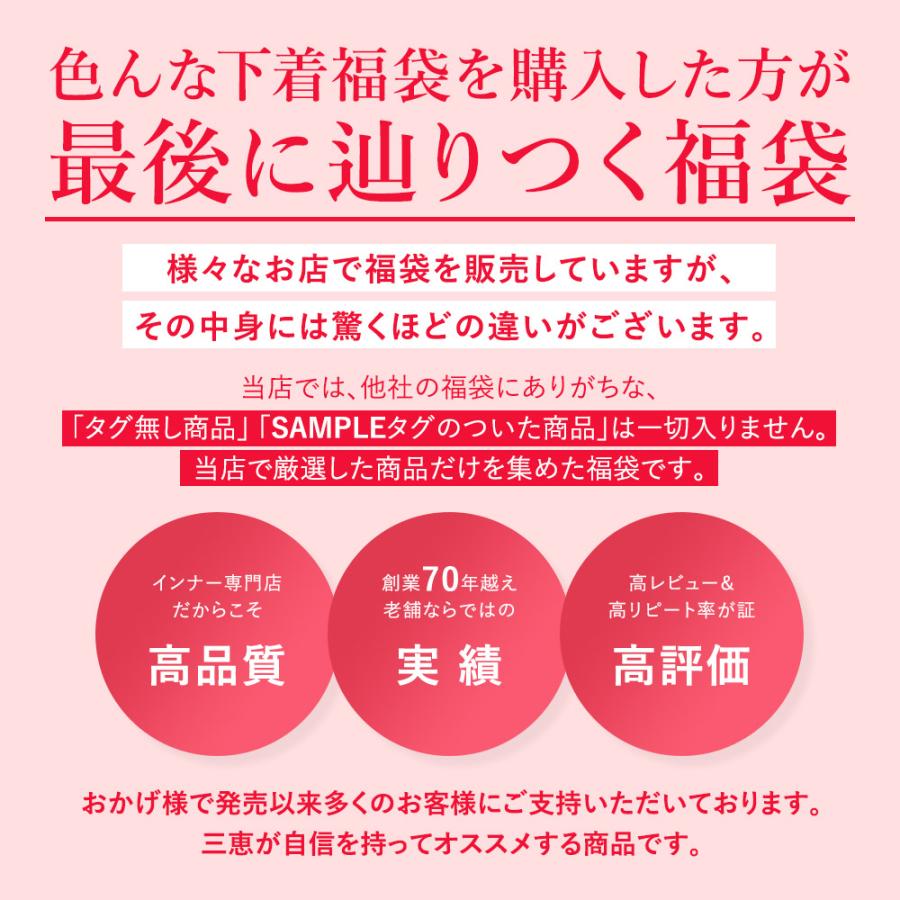 選べるブラセット ブラジャー ショーツセット 下着 福袋 レディース セット 5点セット 上下セット 下着セット ブラショーツ セット 福袋 A〜Fカップ | 三恵 | 06