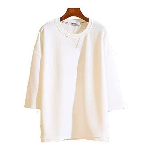 ファッション 松野屋 キャンバスフラットショルダー Make 2 Be ゆるふわ ワイド ビックシルエット ドロップショルダー Tシャツ メンズ ７分袖 夏 Mf91 14 White 2xl Iaso8ut5hv Www Boulevardrestaurants Com