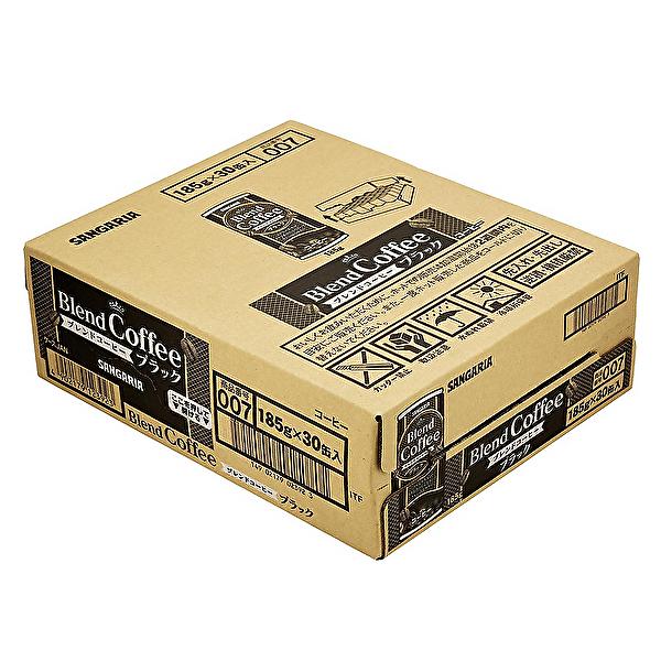 サンガリア（SANGARIA） ブレンドコーヒー ブラック 185g缶×30本入