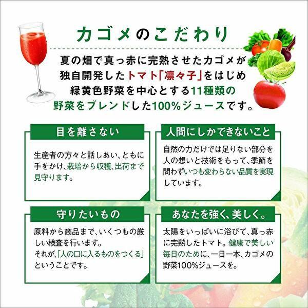 【送料無料(※東北・北海道・沖縄除く)】【2ケース】カゴメ 野菜ジュース 低塩 機能性表示食品 720mlPET×15本入 2ケース｜sanchoku-support｜04