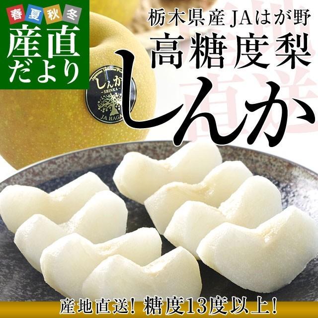 栃木県より産地直送 Jaはが野 高糖度梨 開店祝い しんか 糖度13度以上 幸水梨または 6玉から8玉 ナシ なし 豊水梨 送料無料 約2 2キロ