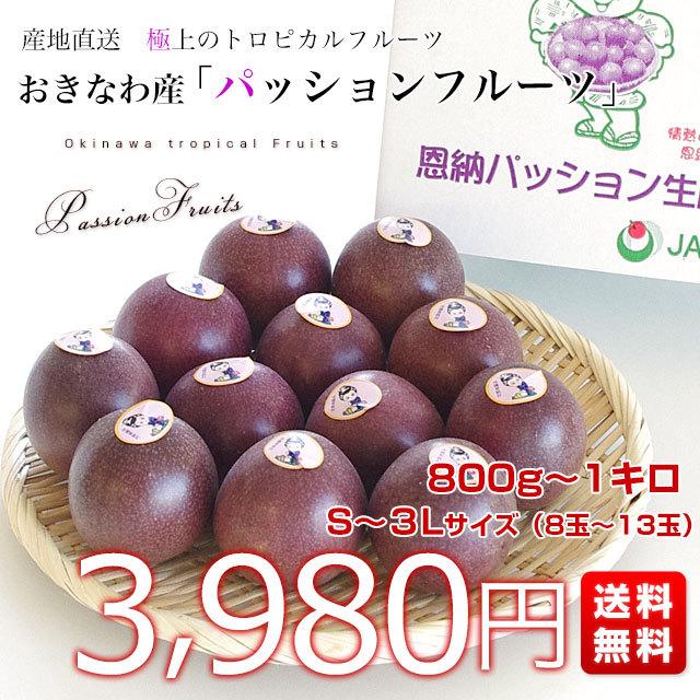 沖縄県より産地直送 JAおきなわ パッションフルーツ Sから3Lサイズ 800gから1kg前後(8玉から13玉)送料無料 ぱっしょん 沖縄県農協|sanchokudayori|02
