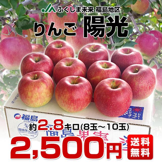 福島県より産地直送 Jaふくしま未来 陽光 秀品 2 5キロ 7玉から10玉 りんご 林檎 リンゴ 送料無料 産直だより 通販 Yahoo ショッピング