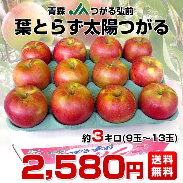 青森県より産地直送 JAつがる弘前 葉とらず太陽つがる 約3キロ(9玉から13玉) りんご リンゴ 林檎 :1257141700:産直だより - 通販 - Yahoo!ショッピング 青森県より産地直送 JAつがる弘前 葉とらず太陽つがる 約3キロ(9玉から13玉) りんご リンゴ 林檎 :1257141700:産直だより - 通販 - Yahoo!ショッピング