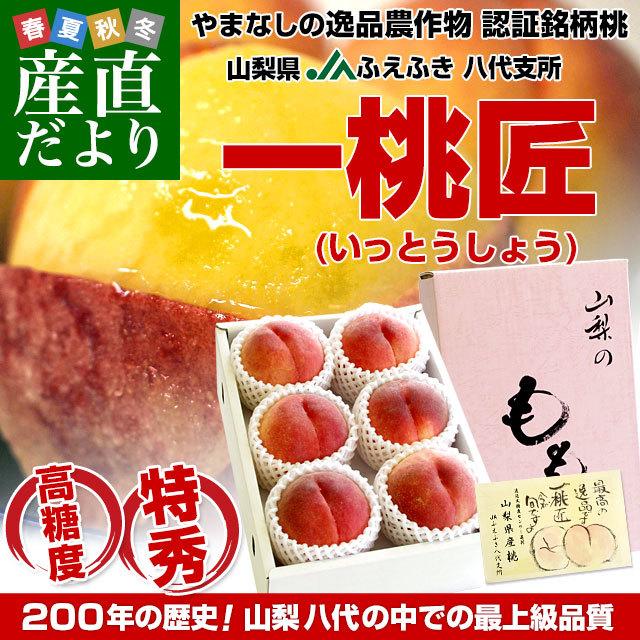 山梨県より産地直送 JAふえふき八代支所 八代の特秀桃 一桃匠 (いっとうしょう) 約1.5キロ (5玉から6玉) 送料無料 もも モモ 富士の国やまなしの逸品農産物 笛吹｜sanchokudayori｜02