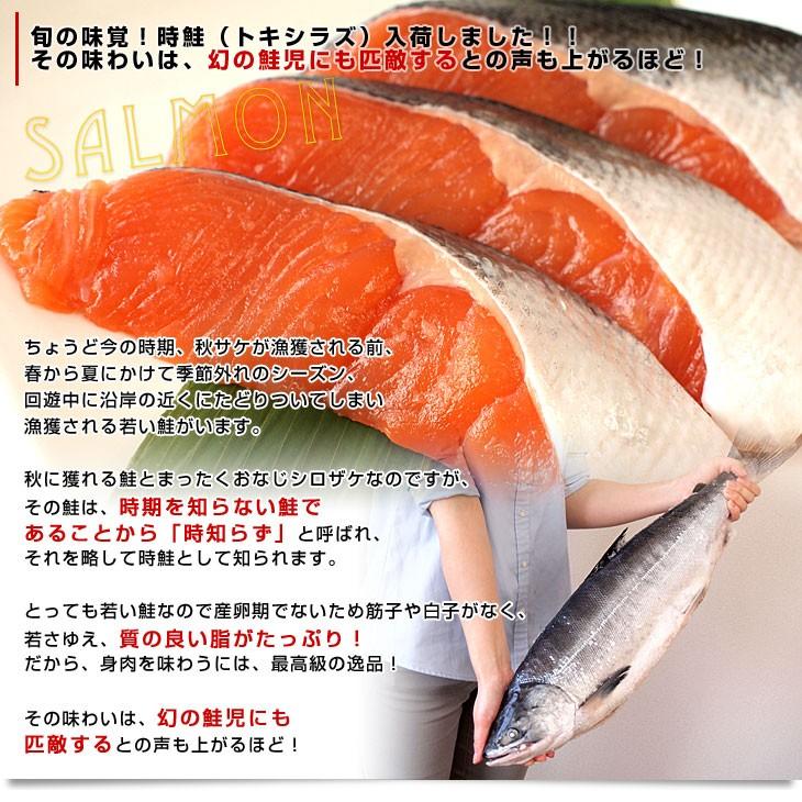 北海道加工 時鮭 トキシラズ １尾 姿切身 約２キロ 送料無料 ロシア産 産直だより 通販 Yahoo ショッピング