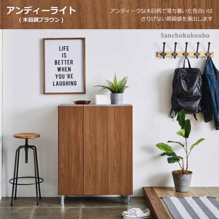 RAL 幅75cm ロータイプ シューズボックス 収納BOX 下駄箱