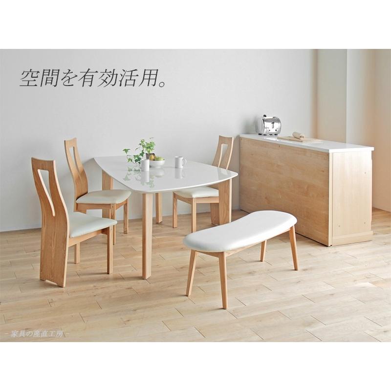 新品✨国産 メラミン ダイニングテーブル 幅140cm シェルホワイト未開封✨