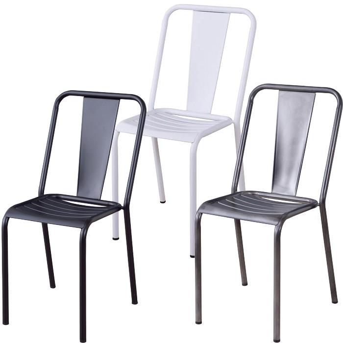 ダイニングチェア おしゃれ カフェ チェア 椅子 肘なし スチール