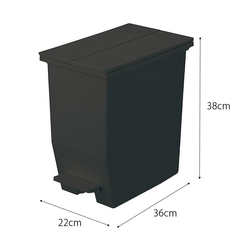 ゴミ箱 おしゃれ 20リットル 幅22cm おしゃれ ダストボックス 20l キッチン 抗菌 蓋付き フタ キャスター 北欧 モダン シンプル 袋が見えない 新生活 一人暮らし｜sancota2｜12