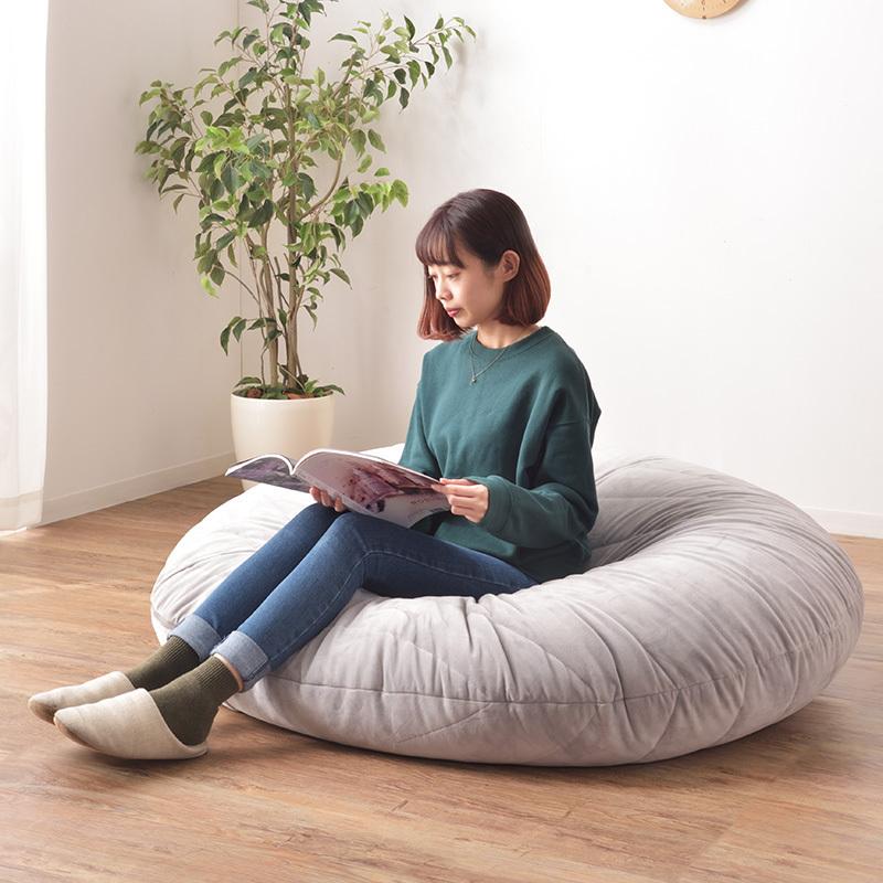 ビーズクッション ソファ 丸形 円形 フロアクッション おしゃれ