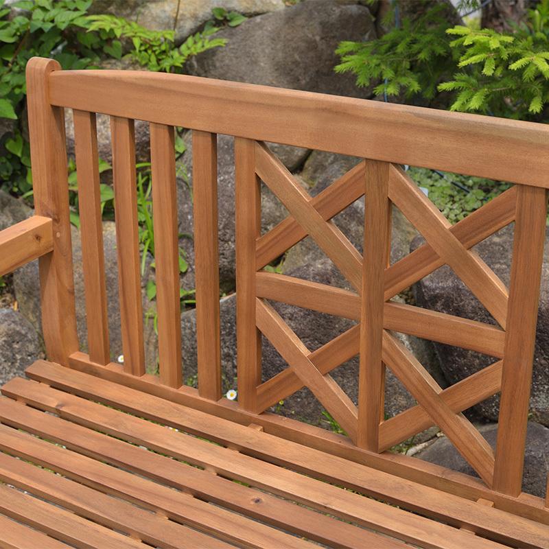 ガーデン ベンチ 木製 天然木 アカシア材 椅子 おしゃれ 庭